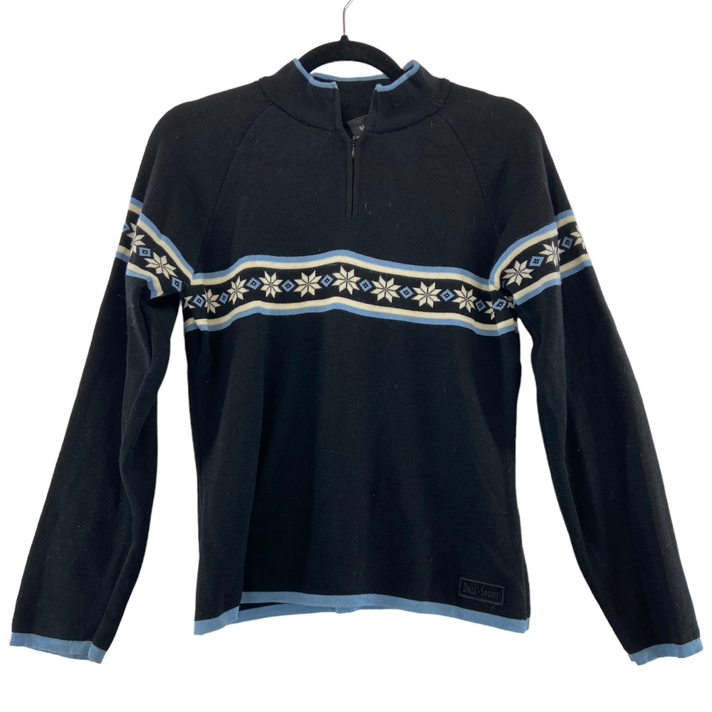 Dale of Norway Dale Sport Blue Sweater Sz Large Pure New Wool - Ski Sweater